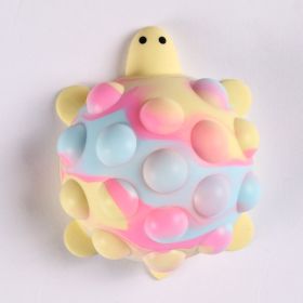 3D Stress Relief Ball Silicone Decompression Toy Turtle Decompression Vent Ball Children's Educational Toys Squeezing Toy (Option: Pastel)