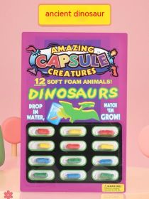 Water-soaking Expansion Capsule Toy Water-absorbing Sponge (Option: Dinosaur Series)