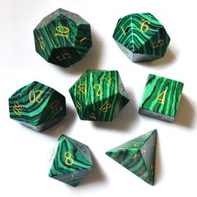 Dice Board Game Casual Game Multi-sided Digital Sieve Seven Tablets Suit (Option: Green Peacock)