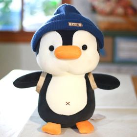 Cute Little Penguin Plush Toy Doll Children (Option: Blue Hat-23cm)
