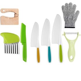 Children's Plastic Knife Cake Knife Fruit Knife (Option: 8 Piece Set)