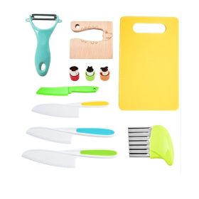 Children's Plastic Knife Cake Knife Fruit Knife (Option: 11 Piece Set 2)