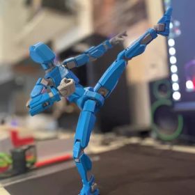 Multi-Jointed Movable Shapeshift Robot 2.0 3D Printed Mannequin Dummy Action Model Doll Toy Kid Gift (Option: Sky Blue)
