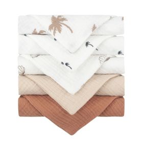 5-piece Baby Towel Plain Cotton Face Towel (Option: 5pcs DE-Default Item)