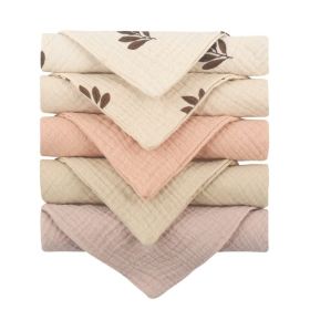 5-piece Baby Towel Plain Cotton Face Towel (Option: 5pcs AQ-Default Item)