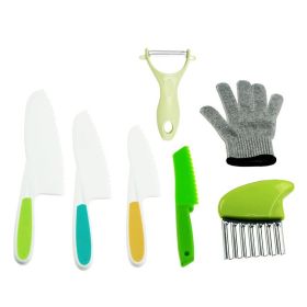 Children's Plastic Knife Cake Knife Fruit Knife (Option: Regular 7 Piece Set 1)