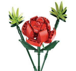 Assembling Puzzle Small Particles Building Blocks (Option: Rose Bouquet)
