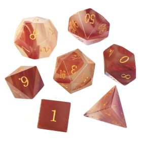 Dice Board Game Casual Game Multi-sided Digital Sieve Seven Tablets Suit (Option: Agate Like)