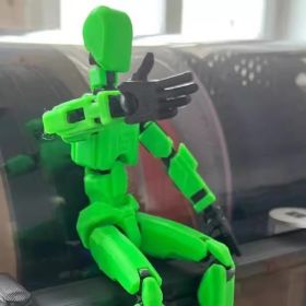 Multi-Jointed Movable Shapeshift Robot 2.0 3D Printed Mannequin Dummy Action Model Doll Toy Kid Gift (Option: Verdant Green)