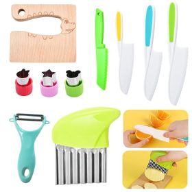 Children's Plastic Knife Cake Knife Fruit Knife (Option: 10 Piece Set)