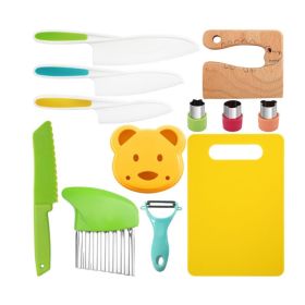 Children's Plastic Knife Cake Knife Fruit Knife (Option: 12 Piece Set 4)