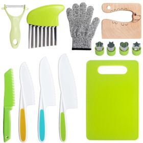 Children's Plastic Knife Cake Knife Fruit Knife (Option: 13 Piece Set 1)