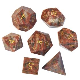 Dice Board Game Casual Game Multi-sided Digital Sieve Seven Tablets Suit (Option: Sesame Red)