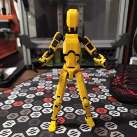Multi-Jointed Movable Shapeshift Robot 2.0 3D Printed Mannequin Dummy Action Model Doll Toy Kid Gift (Option: Carter Yellow)