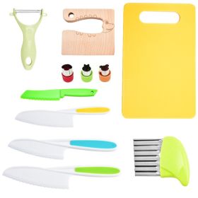 Children's Plastic Knife Cake Knife Fruit Knife (Option: 11 Set)