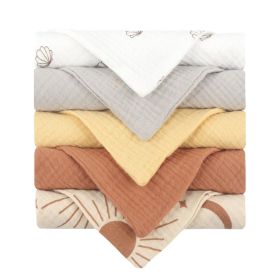 5-piece Baby Towel Plain Cotton Face Towel (Option: 5pcs X-Default Item)