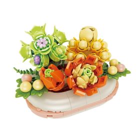 Assembling Small Particles Building Block Toy Model (Option: JK2721 Palm Fleeting)
