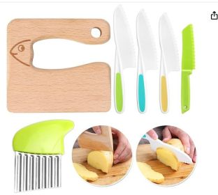 Children's Plastic Knife Cake Knife Fruit Knife (Option: 6 Piece Set 2)
