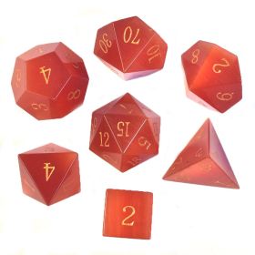 Dice Board Game Casual Game Multi-sided Digital Sieve Seven Tablets Suit (Option: Red Cat Eye)