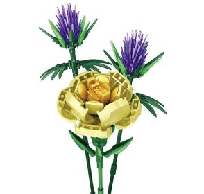Assembling Puzzle Small Particles Building Blocks (Option: Carnation Bouquet)