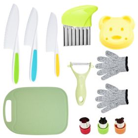 Children's Plastic Knife Cake Knife Fruit Knife (Option: 12 Piece Set 3)