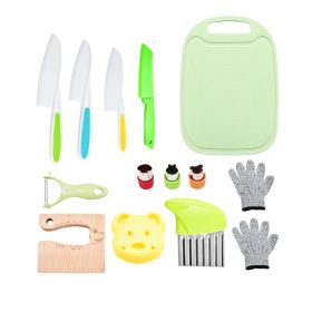 Children's Plastic Knife Cake Knife Fruit Knife (Option: 14 Piece Set)