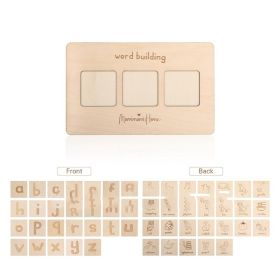 Montessori Early Education Wooden English Word Board (Option: Phrase Board Letter Board)