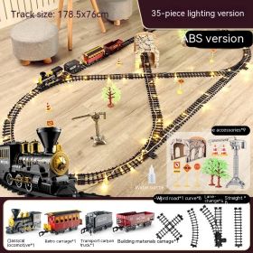 High Speed Rail Parking Lot Children's Small Train Set (Option: 4style-Charging version)
