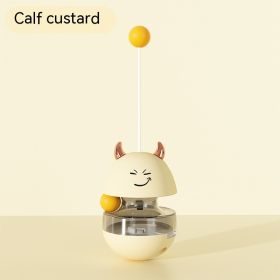 New Pet Tumbler Toy Cat Turntable (Option: Milk Yellow Small Cow Style)