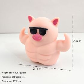 Release Pig Squeezing Toy Decompression Toy (Option: Large Muscle Pig OPP)