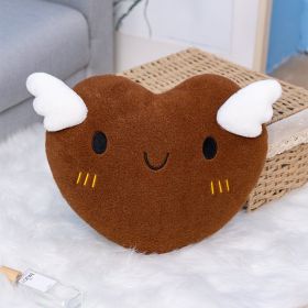 Couple Confession Love Pillow Angel Cushion Pillow Cute Plush Home Decoration (Option: Brown Angel-35cm)