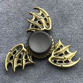 Bronze Alloy Fingertip Gyro Relieving Spinning Top Rotating Hand Spinner (Option: Feilong style)