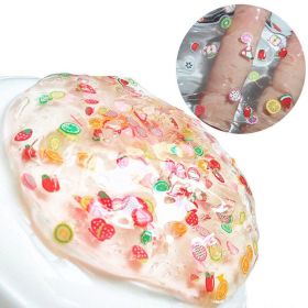Colored Clay Fruit Puree Fruit Slices Crystal Mud Soft Boxed Pressure Reduction Toy (Option: Fruit Slice Piece Mud 60ml)