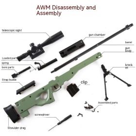 All-metal Barret Model Toy Jesus Survival Large Size Alloy Ornaments Unusable (Option: AWM50CM)