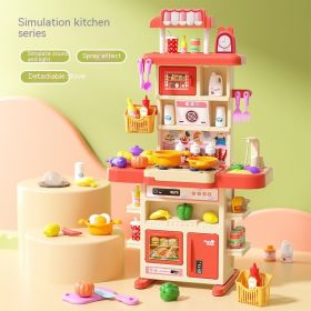 Play House Toys Cooking Suit (Option: 83cm43 Set Pink)
