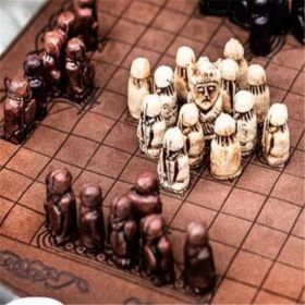 Viking Chess King's Table Resin Crafts Home Interior Decoration Ornaments (Option: Without Wooden Box-See Details)
