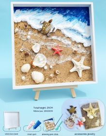 DIY Handmade 3D Texture Painting (Option: Camel colored sea turtle)