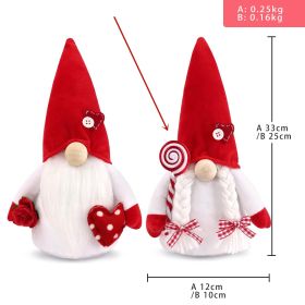 Faceless Rudolf Fabric Doll Gift (Option: Lollipop Style-25cm)