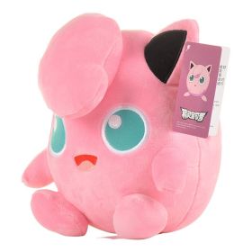 New Cartoon Pokemon Plush Toy Charmander Squirtle Bulbasaur Plush Doll Eevee Mewtwo Jigglypuff Snorlax Plush Toy Children's Gift (Color: Jigglypuff 24cm)