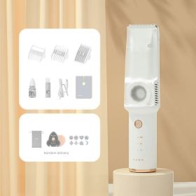 Baby Automatic Hair-absorbing Hair Clipper; Electric Clipper; Mute Shaving Electric Clipper; Household Quiet Children's Artifact (Color: Upgrade 2nd Generation Sindh White)