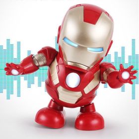 Electronic Robot Toy Smart Walking Dancing Robot; Singing Music Robot With Musical And Colorful Lights (Style: Male Steel)