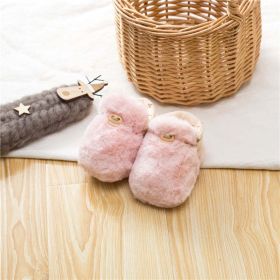 Newborn Baby Solid Color Plush Warm Shoes Outfits In Autumn & Winter (Size/Age: S (6-12M))