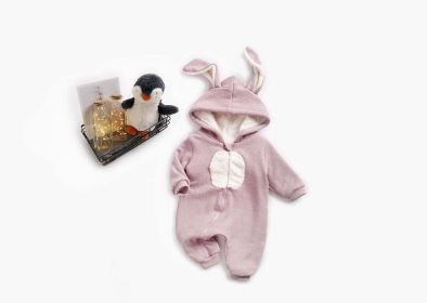 Baby Cartoon Shape Design Soft Fleece Thickened Romper In Autumn & Winter (Size/Age: 80 (9-12M))