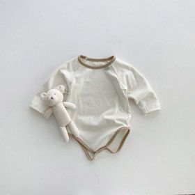 Baby Girl Solid Color Long Sleeves Soft Cotton Intimate Bodysuit (Size/Age: 73 (6-9M))