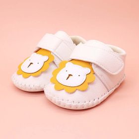 Baby Cartoon Bear Patched Pattern Soft Sole Toddler Shoes Indoor (Size/Age: Insole Length 12.00 cm)