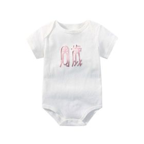 Baby Solid Color Printed Pattern Cute Triangle Onesies (Size/Age: 59 (0-3M))