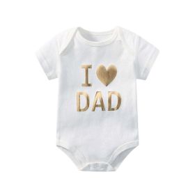 Baby Solid Color Printed Pattern Cute Triangle Onesies (Size/Age: 73 (6-9M))