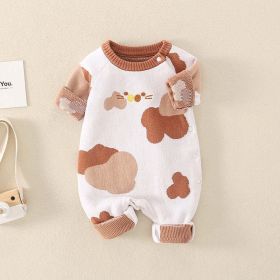 Baby Cartoon Graphic Quality Handknit Design Fashion Jumpsuit (Size/Age: 59 (0-3M))