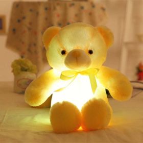 32-75CM Luminous Creative Light Up LED Teddy Bear Stuffed Animal Plush Toy Colorful Glowing Teddy Bear Christmas Gift for Kid (Height: 75cm)