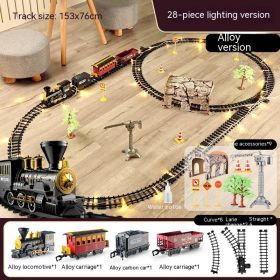 High Speed Rail Parking Lot Children's Small Train Set (Option: 7style-Charging version)